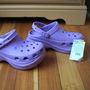 New Lavender Platform Crocs